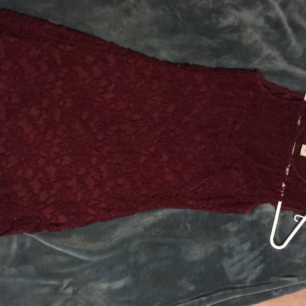 Maroon, Lace dress